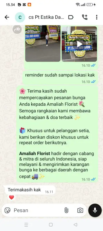 Testimonial Papan Bunga duka BARRU